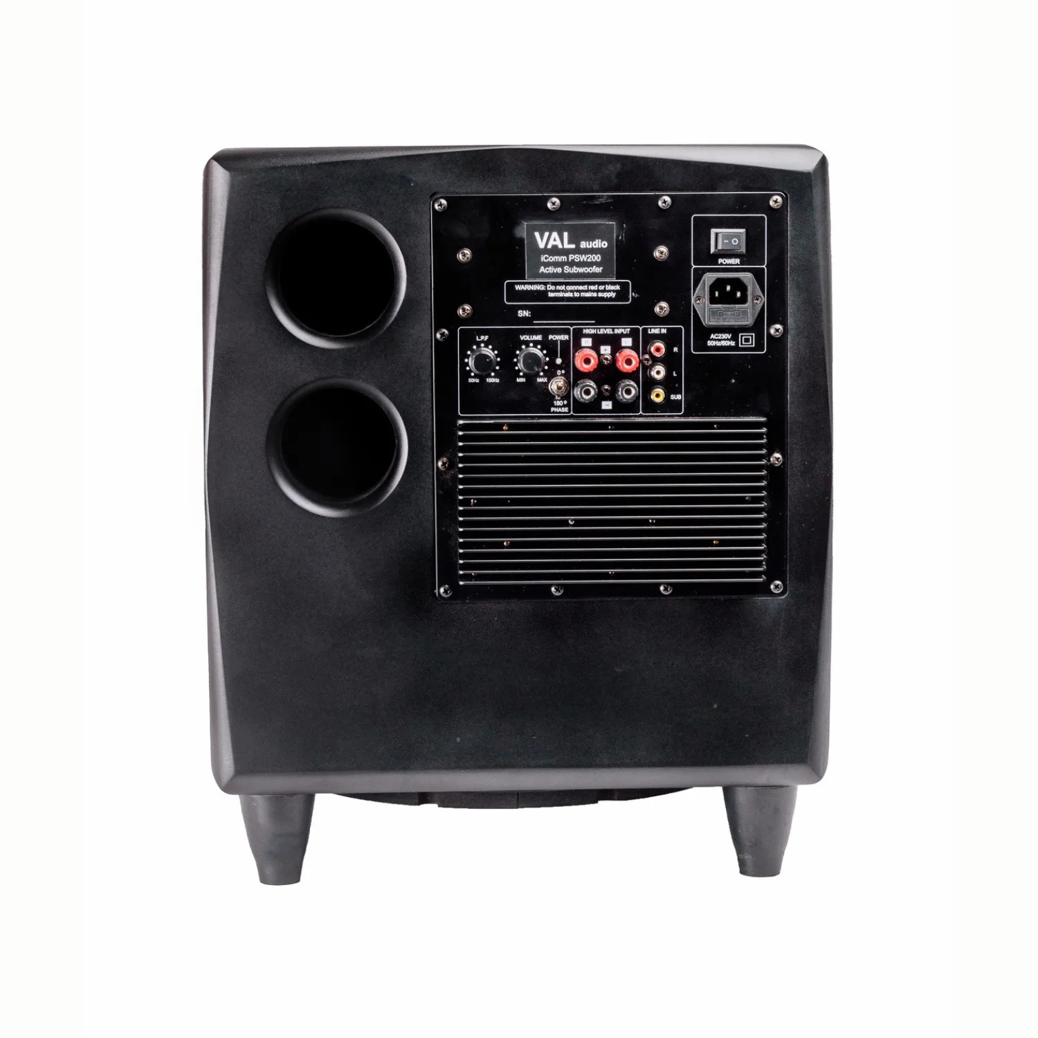 Val Audio iComm PSW200 — rear panel